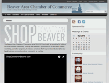 Tablet Screenshot of beaverareachamber.com